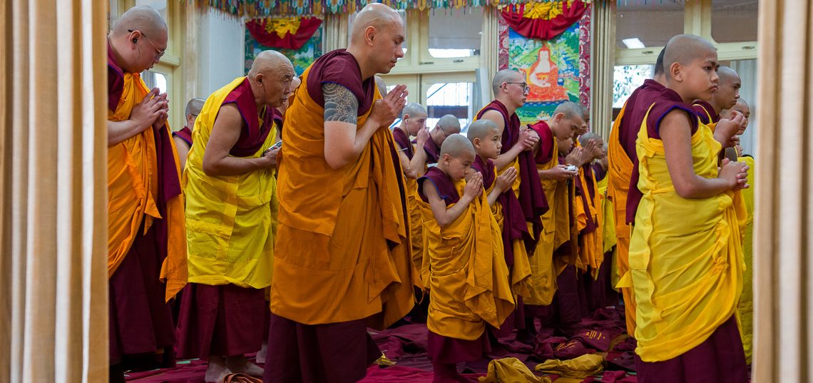 Photos - First Day of Ordinations in Dharamsala