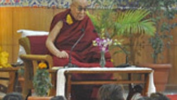 His Holiness the Dalai Lama Speaks to Tibetan Students in Delhi