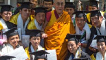 His Holiness the Dalai Lama Attends Graduation Ceremony at the College for Higher Tibetan Studies, Sarah