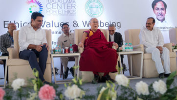 Ground-breaking Ceremony for the South Asia Hub of the Dalai Lama Center for Ethics and a Public Talk