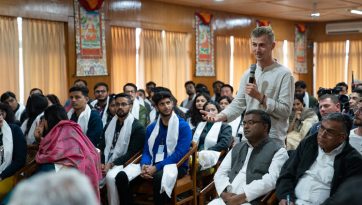 Meeting with Indian Buddhists and Students of Mass Communication