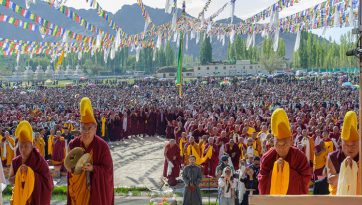Prayers Offered in Ladakh for the Victims of the Devastating Floods in Nepal and Tibet, as well as for His Holiness the Dalai Lama’s Long Life