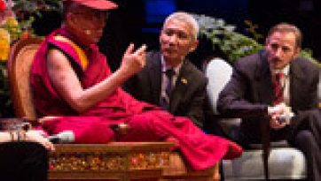 His Holiness the Dalai Lama Attends Discussion of Palliative Care & Speaks about Ethics for a Whole World