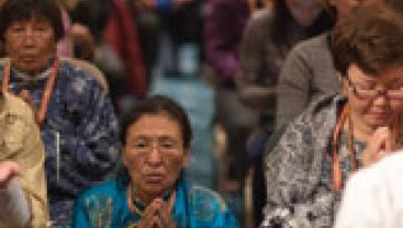 His Holiness the Dalai Lama Teaches a Group from Russia in Delhi - Day Three