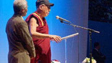 His Holiness the Dalai Lama Participates in an Environmental Summit and Talks about Compassion in Portland