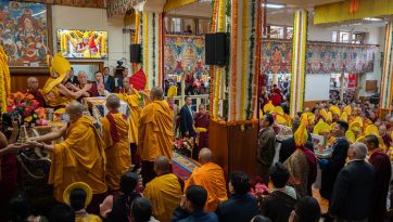 Long Life Prayers for His Holiness the Dalai Lama in Dharamsala